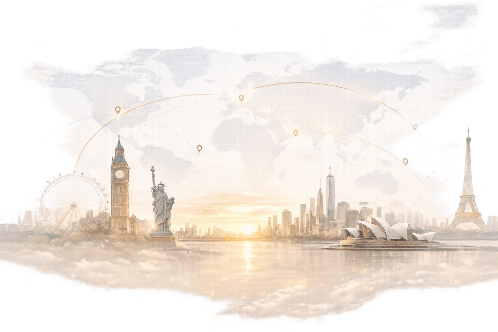Global campus background